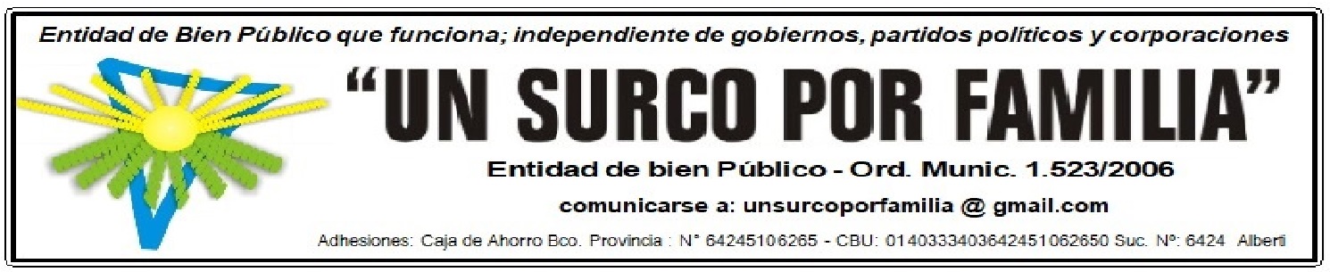 un surco por familia