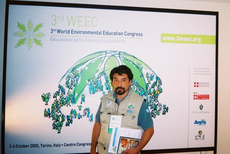 Oscar Alfredo Di Vincensi en el 3rd World Environmental Education Congress, Torino 2005